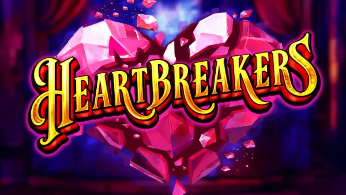Tampilan visual slot Heartbreakers dengan tema burlesque dan Western